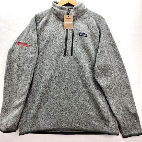 Patagonia Better Sweater Jacket Mens XL Gray 1/4 Zip Heathered Fleece Hiking NEW - Picture 1 of 15